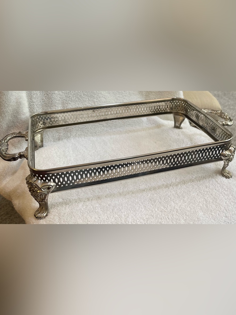 Silver casserole server